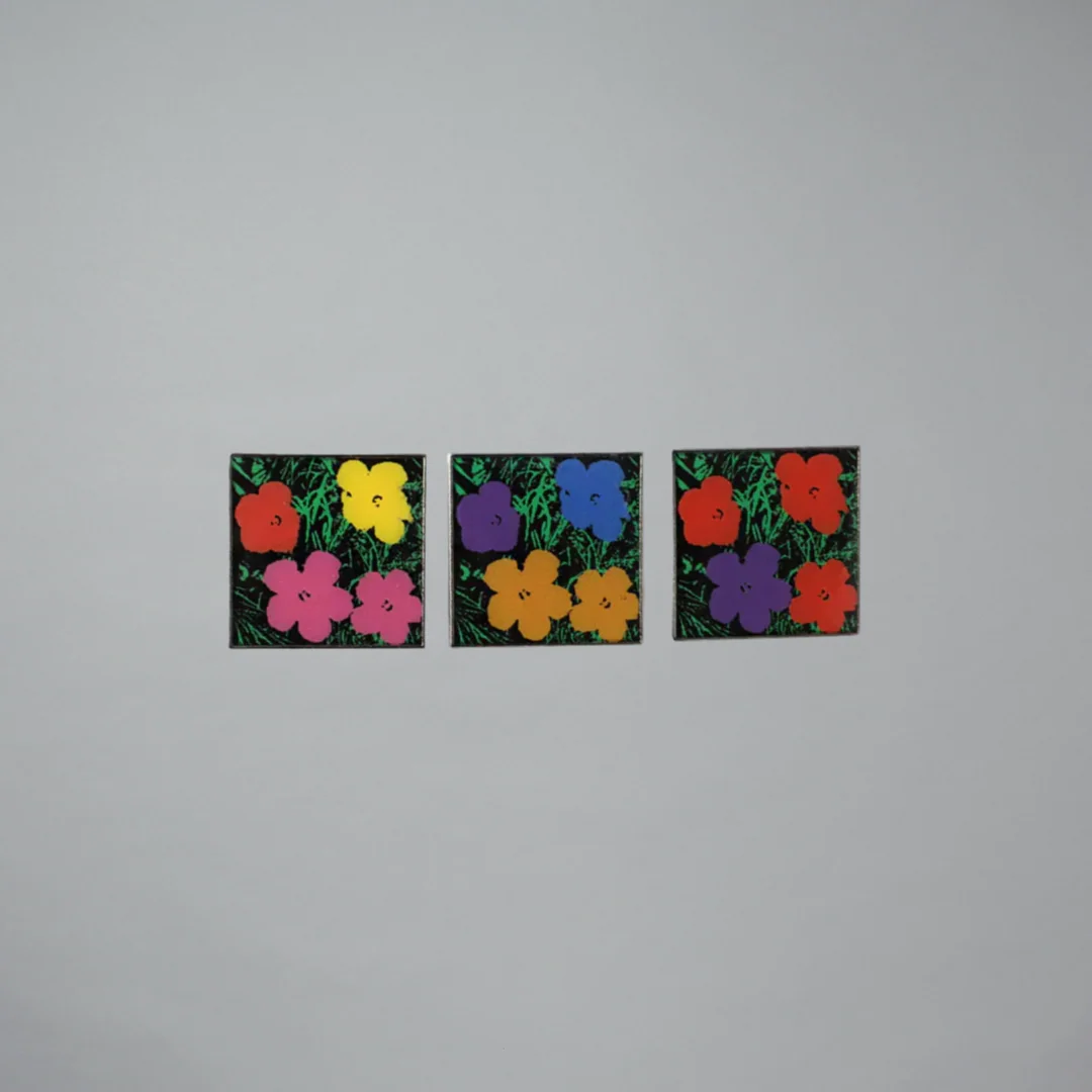 Andy Warhol Flowers Pin Set