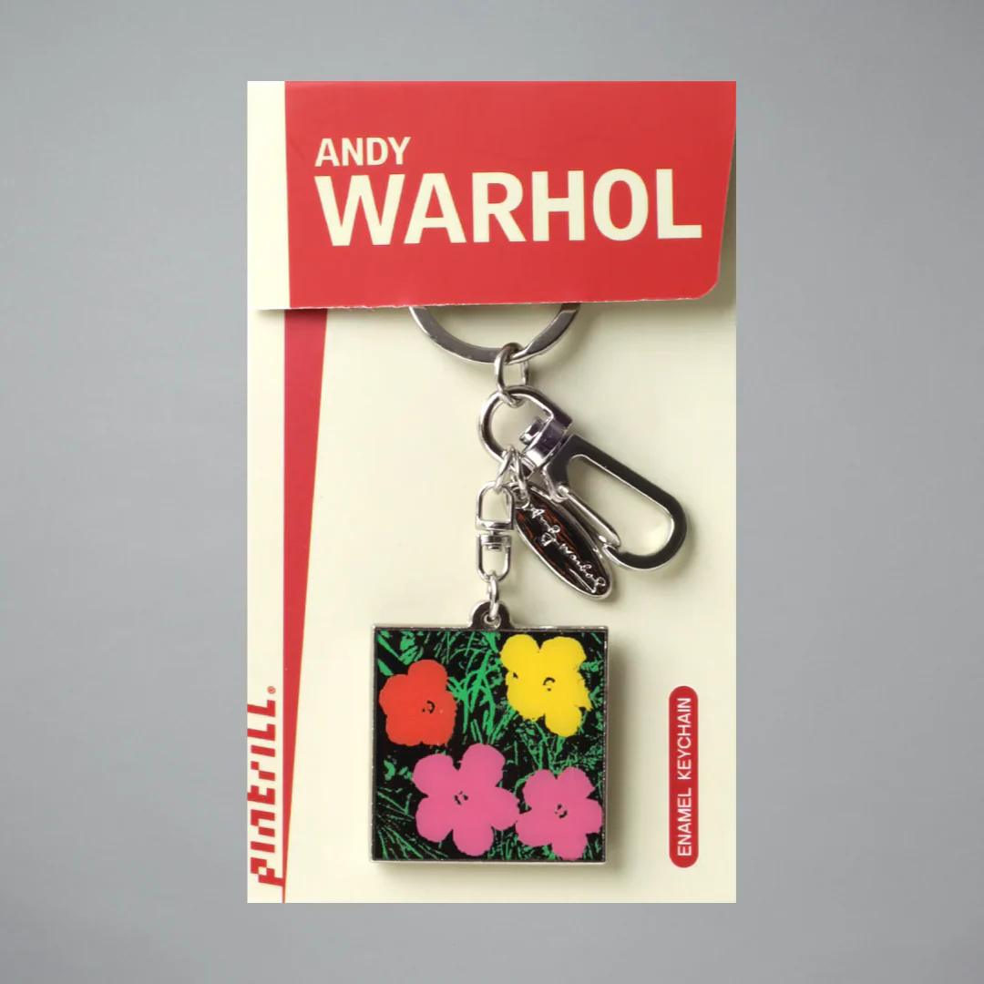 Andy Warhol Metal Flowers Keychain - Image 3