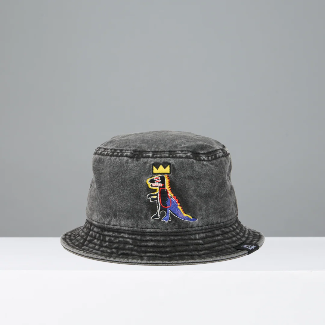 Basquiat “Pez Dispenser” Denim Bucket Hat