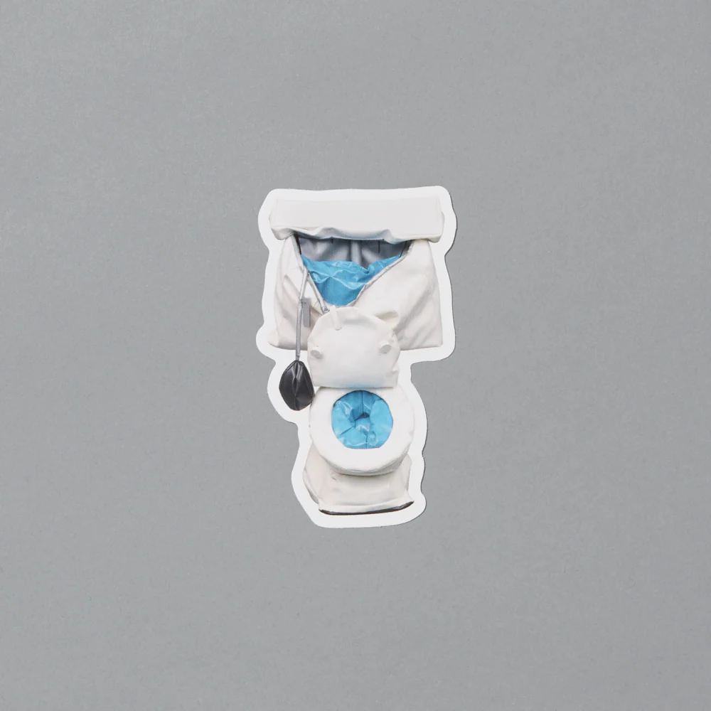 Claes Oldenburg Soft Toilet Sticker
