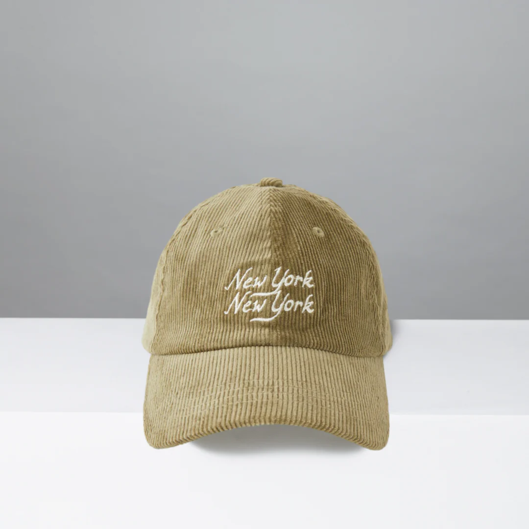 Corduroy Script NY NY Cap - Image 2