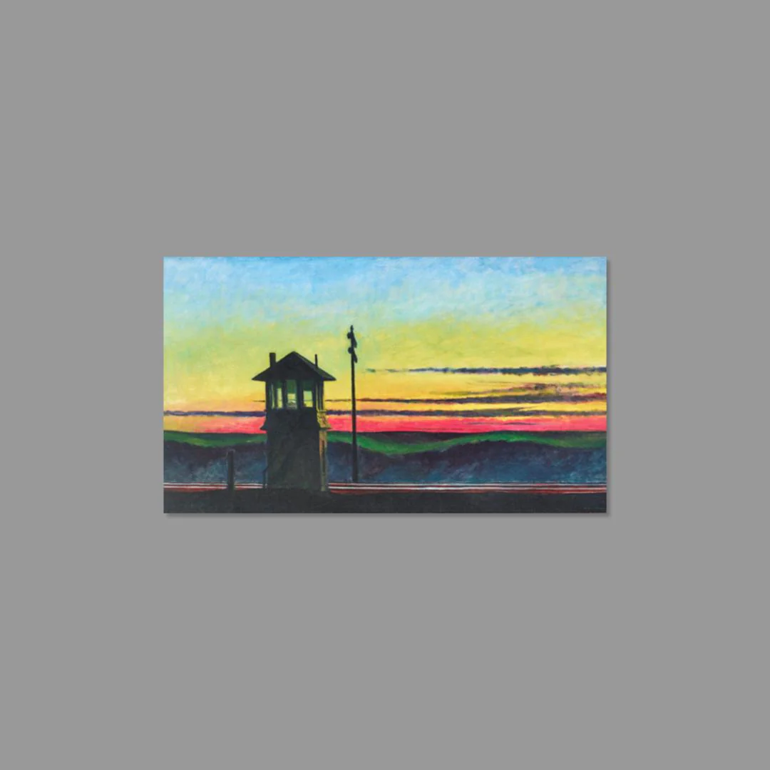 Edward Hopper Railroad Sunset Notebook