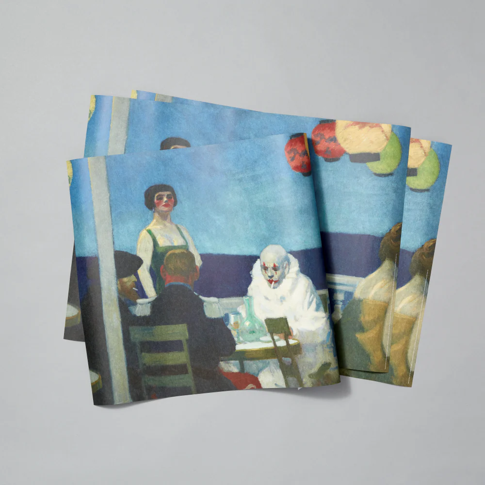 Edward Hopper "Soir Bleu" Wrapping Paper - Image 2