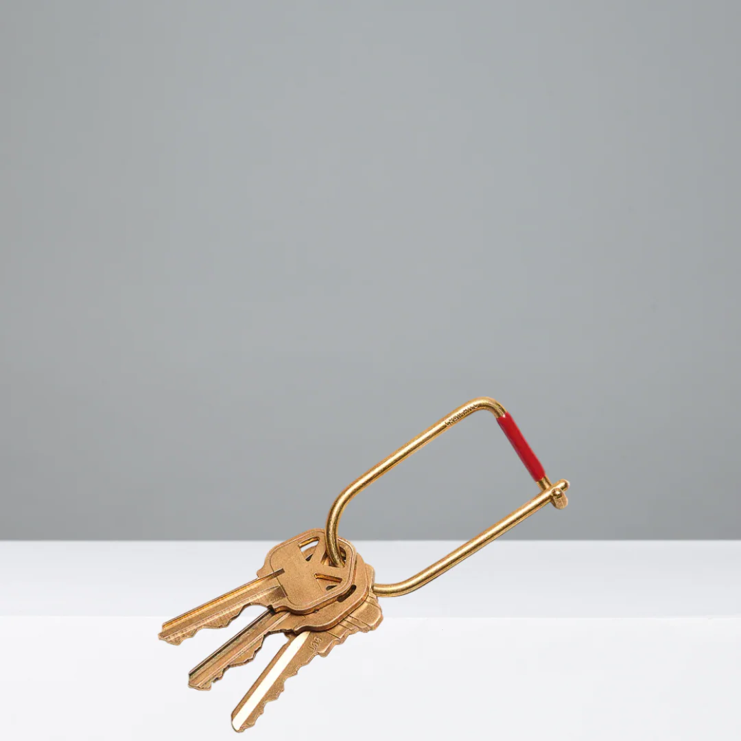 Enameled Red Wilson Keyring