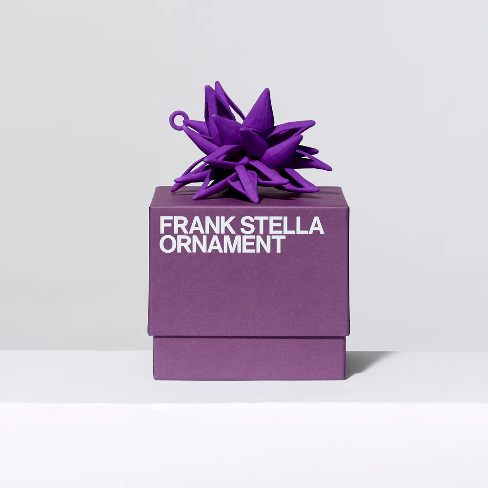 Frank Stella Star Ornament, Purple - Image 2