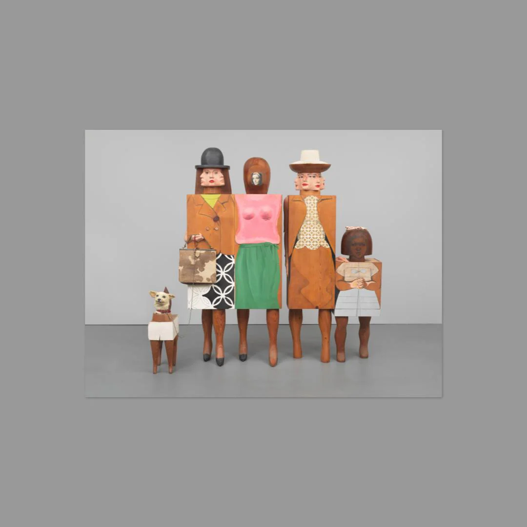 Marisol "Women and Dog" Postcard