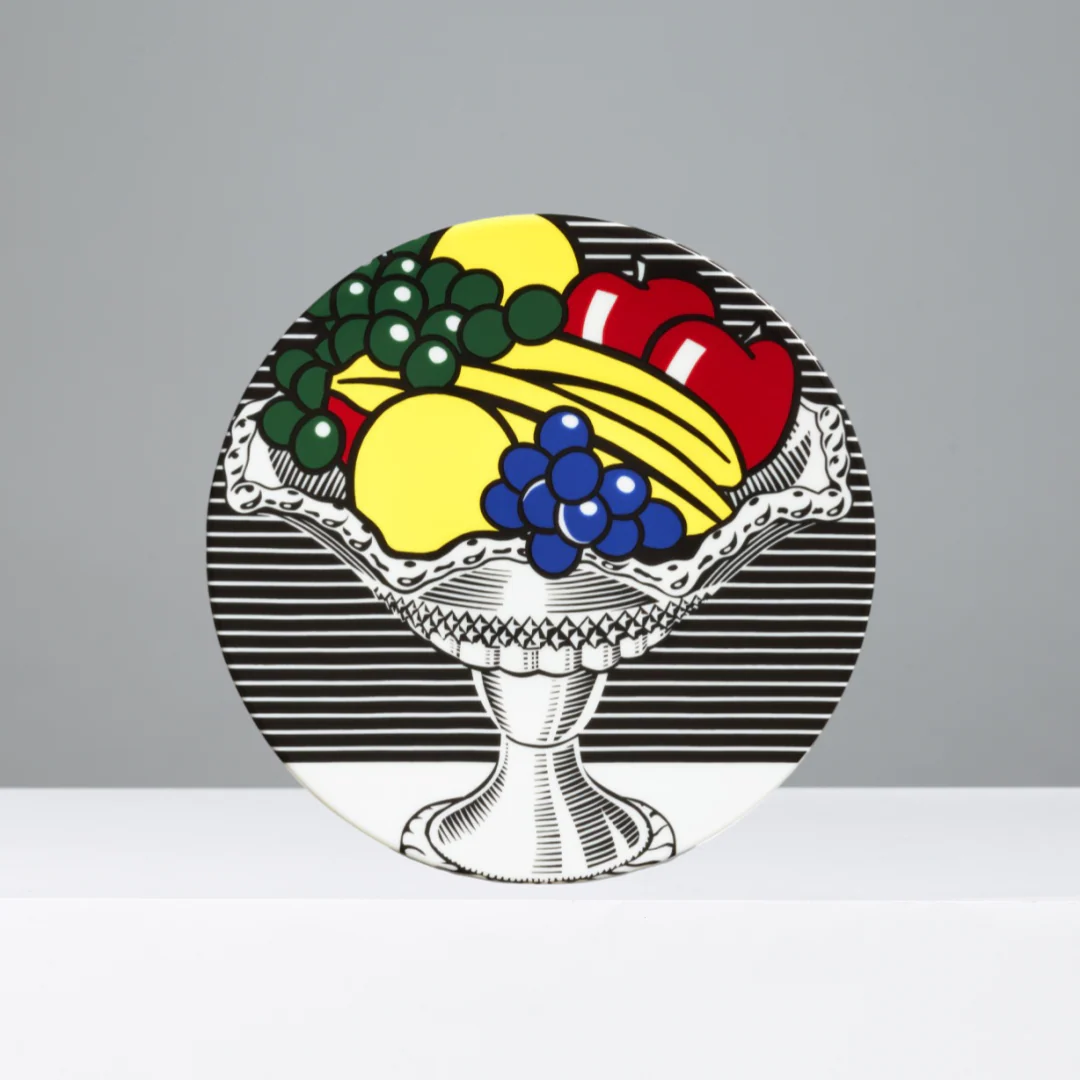Roy Lichtenstein "Still Life with Crystal Bowl" Porcelain Plate