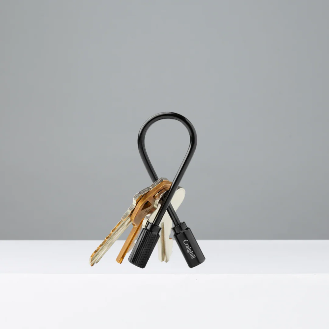 Vapor Black Closed Helix Keyring - Image 2