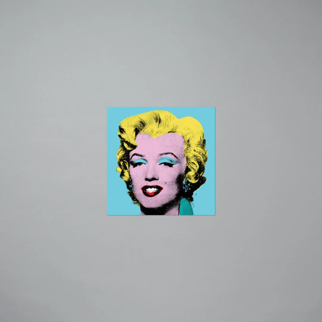 Warhol Shot Sage Blue Marilyn Sticker